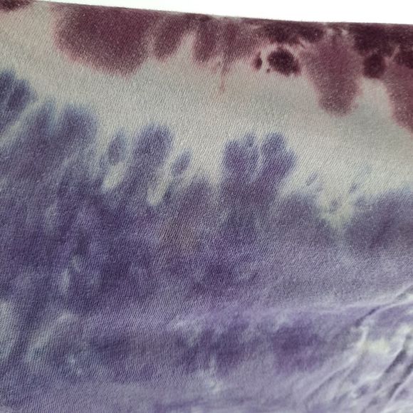 Ivory Ella tie dye cotton Save the Elephants purple white size L short sleeve - Picture 9 of 11
